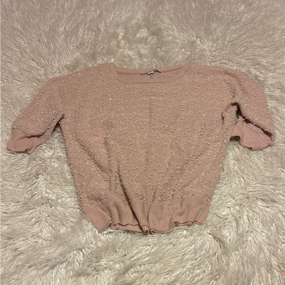 Forever 21 Pink Textured Sweater